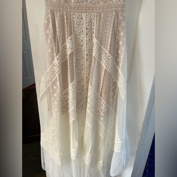 BCBG Maxazria lace&tulle wedding, evening, prom maxi dress XS - Picture 10 of 13